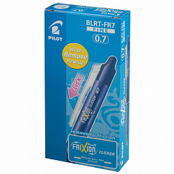 Ручка стираемая гелевая автоматическая PILOT "Frixion Clicker", СИНЯЯ, узел 0,7 мм, линия письма 0,35 мм, BLRT-FR-7, BLRT-FR-7 L
