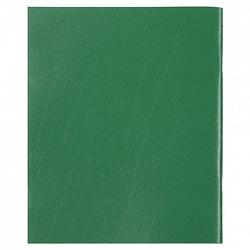 Тетрадь бумвинил, зеленый, А5, 96 л., скоба, офсет №2, ЭКОНОМ, клетка с полями, STAFF, 403416