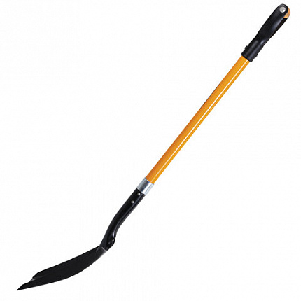 Лопата совковая стальная 23х28 см, ОБЩАЯ ДЛИНА 115 см, черенок стекловолокно, V-ручка, RABBITEX (РАББИТЕКС) "FIBERGLASS", 700484