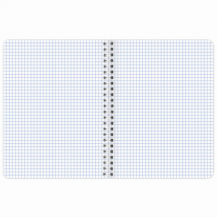 Тетрадь А5 120 л. BRAUBERG, гребень, клетка, глянцевая ламинация, "Растения" (микс в спайке), 404448