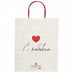Пакет подарочный (1 штука) 26х13х32 см (L) "Love Story", ассорти, крафт, ЗОЛОТАЯ СКАЗКА, 700821