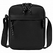 Сумка на плечо HEIKKI COMPACT (ХЕЙКИ), два кармана, черная, 19х14х5 см, 272631