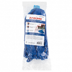 Насадка МОП ленточная для швабры, крепление еврорезьба, микрофибра, длина 30 см, 170 г, LAIMA, 605031