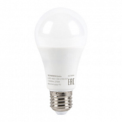 Лампа светодиодная SONNEN EXTRA, 12 (100) Вт, Е27, груша, теплый белый, 30000 ч, LED A60-12W-2700-Е27, 457894