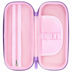 Пенал ЮНЛАНДИЯ, 1 отделение, 1 откидная планка, карман, EVA покрытие soft-touch, 22х10х5 см, "Cute cat", 273184