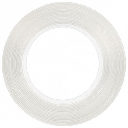 Многоразовая двухсторонняя прозрачная крепежная лента, скотч NANO tape, 3 м x 5 см, толщина 1 мм, WBZ (ВБЗ), 700427