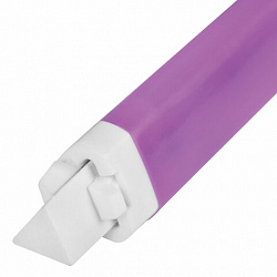 Ластик выдвижной + 2 сменных ластика BRAUBERG "TRIOS", 124х12х12 мм, лавандовый корпус, 272691