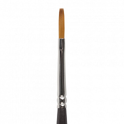 Кисть художественная проф. BRAUBERG ART CLASSIC, синтетика мягкая под колонок, плоск, № 2, кор руч, 200696