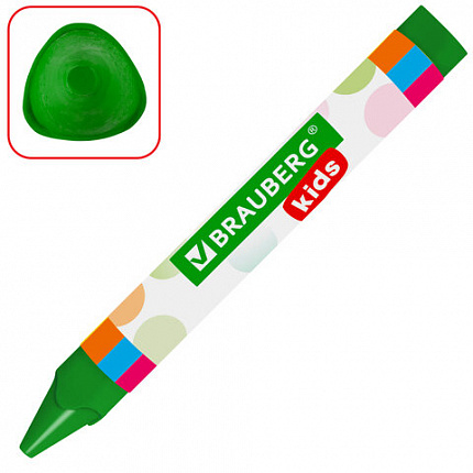 Восковые мелки утолщенные BRAUBERG KIDS, НАБОР 12 цветов, 271695