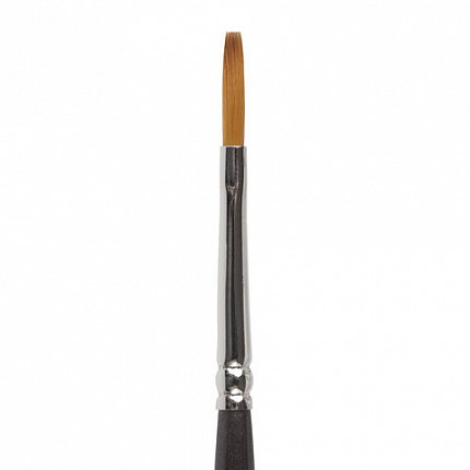 Кисть художественная проф. BRAUBERG ART CLASSIC, синтетика мягкая под колонок, плоск, № 2, кор руч, 200696