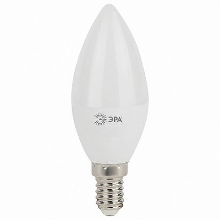 Лампа светодиодная ЭРА STD, 7 (60) Вт, цоколь E14, свеча, холодный белый свет, 35000 ч., LED B35-7W-860-E14, Б0031400