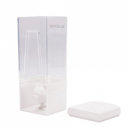 Дозатор для жидкого мыла LAIMA, НАЛИВНОЙ, 0,48 л, белый, ABS пластик, 605052