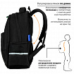 Рюкзак BRAUBERG SOFT, 2 отделения, 3 кармана, "Dark night", СВЕТООТРАЖАЮЩИЙ ПРИНТ, 40х31х15 см, 273119