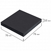 Блок самоклеящийся (стикеры) черный BRAUBERG BLACK, 76х76 мм, 100 листов, 115204