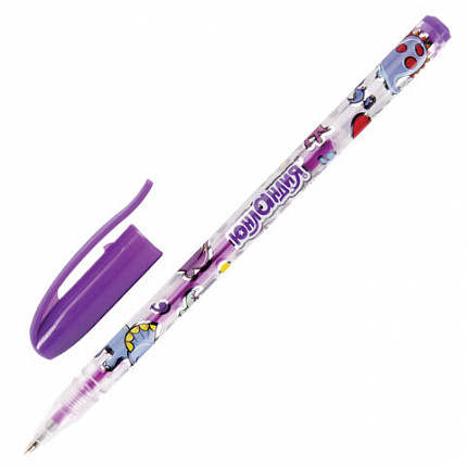 Ручки гелевые ЮНЛАНДИЯ, НАБОР 6 ЦВЕТОВ, НЕОН, корпус с печатью, узел 0,7 мм, линия письма 0,5 мм, 142804