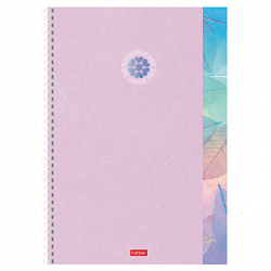 Тетрадь А4 96 л., HATBER, гребень, клетка, обложка картон, "Вдохновение вокруг" (микс в спайке), 088815, 96Т4В1гр