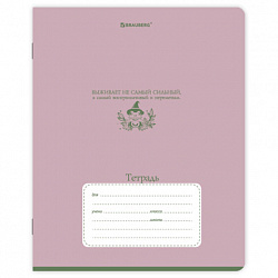 Тетрадь 18 л. BRAUBERG клетка, обложка картон, PHRASES, 107784