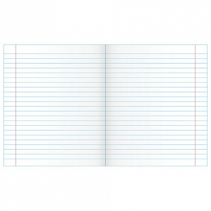 Тетрадь ЗЕЛЁНАЯ обложка 12 л., линия с полями, офсет, "Маяк", Т5012Т2 1Г