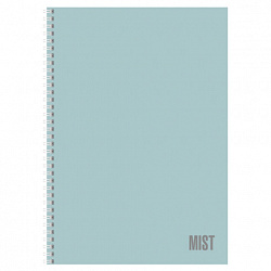 Тетрадь А4 80 л,. HATBER, гребень, клетка, Soft-touch ламинация, "Mist" (микс в спайке), 090095, 80Т4лВ1гр