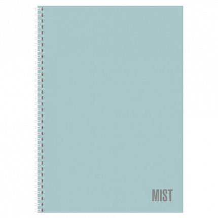 Тетрадь А4 80 л,. HATBER, гребень, клетка, Soft-touch ламинация, "Mist" (микс в спайке), 090095, 80Т4лВ1гр