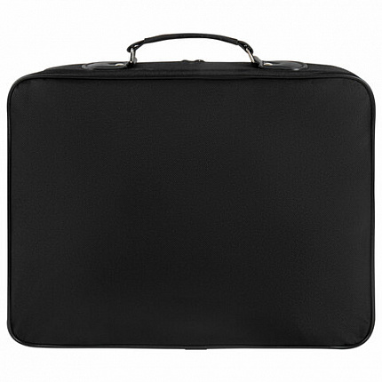 Сумка-портфель BRAUBERG с отделением для ноутбука 15,6", "Profi", откидная крышка, черная, 40х30х7 см, 240441