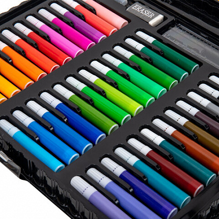 Набор ЮНОГО ХУДОЖНИКА "ЮНЫЙ ХУДОЖНИК" для рисования и творчества, ПИФАГОР, 170 предметов, 665672