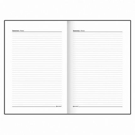 Ежедневник недатированный А5 145х215 мм BRAUBERG бумвинил, 160 л., синий, 123327