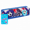 Пенал ЮНЛАНДИЯ, 1 отделение, полиэстер, "Football", синий, 19х4х6 см, 270270