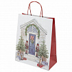 Пакет подарочный КОМПЛЕКТ 10 штук новогодний 26x13x32 см, "Новогодняя Сказка", ЗОЛОТАЯ СКАЗКА, 592131