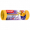 Мешки для мусора с ушками 35л, желтые, рулон 20шт, ПНД 15мкм, 50х66 см, PACLAN Multit, 403091