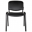Стул для персонала и посетителей BRABIX "Iso CF-005", черный каркас, кожзам черный, 531977