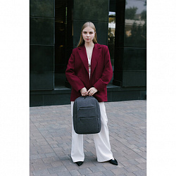 Рюкзак HEIKKI ACCORDANCE (ХЕЙКИ) универсальный, отделение для ноутбука, серый, 41х30x12 см, 273902