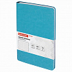 Бизнес-тетрадь на гребне А5 148x218 мм, BRAUBERG "Office PRO", под кожу, клетка, 80 л., бирюзовая, 111043