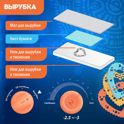 Машинка для вырубки и тиснения с набором инструментов "ОС-5", формат А5, ОСТРОВ СОКРОВИЩ, 663791
