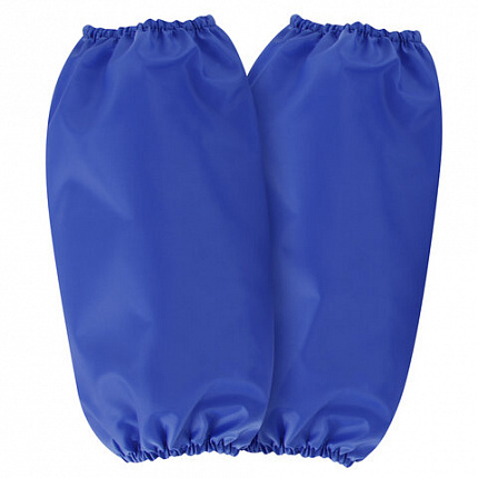 Фартук с нарукавниками для уроков труда ПИФАГОР, 3 кармана, стандартный размер, 44x55 см, синий, 273754