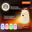 Ночник силиконовый LED "Медведь" 111x111x160 мм, белый свет/RGB, таймер, USB, аккумулятор 1200 мАч, DASWERK (ДАСВЕРК), 238938