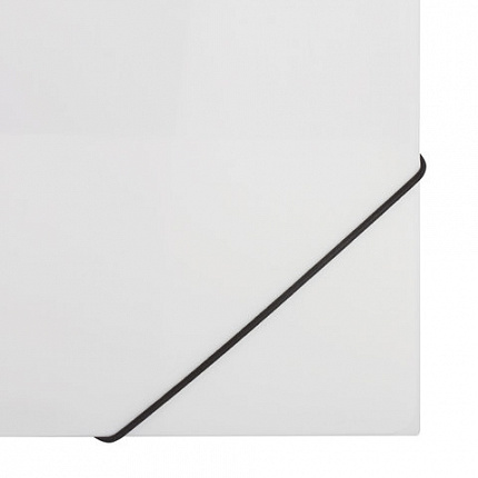 Папка на резинках BRAUBERG "Office", белая, до 300 листов, 500 мкм, 228080