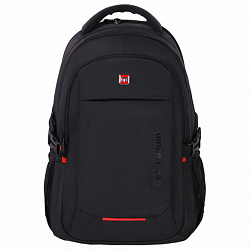 Рюкзак GERMANIUM UPGRADE универсальный, 3 отделения, отделение для ноутбука, USB-порт, "UP-2", черный, 47х33х21 см, 271666