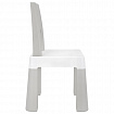 Стол детский + стул BRABIX KIDS CS-003, 2-7 лет, пластик белый + серый, 533292