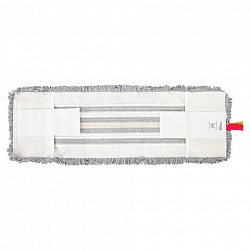 Насадка МОП плоская для швабры/держателя 50 см, ТИП У/К, хлопок/микрофибра, СЕРАЯ, LAIMA EXPERT, 606630