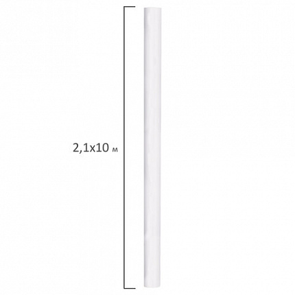 Холст в рулоне BRAUBERG ART CLASSIC, 2,1x10 м, грунт., 380 г/м2, 100% хлопок, среднее зерно, 191033