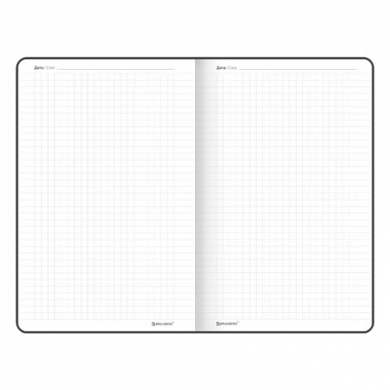 Блокнот А5 138x213 мм, BRAUBERG "Basic", под кожу, 80 л., клетка, ассорти, CLASSIC, 116231