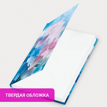 Ежедневник датированный 2026 145х215 мм, А5, STAFF, ламинированная обложка, "Гортензия", 117321