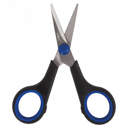 Ножницы для хобби и рукоделия ОСТРОВ СОКРОВИЩ 120 мм, 3-х сторонняя заточка, черно-синие, 237104