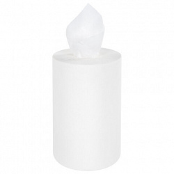 Полотенца бумажные с центральной вытяжкой 165 м, LAIMA (M1/M2) ADVANCED, 1-слойные, белые, КОМПЛЕКТ 6 рулонов, 126098