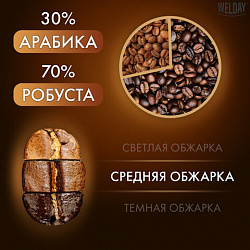 Кофе в зернах WELDAY (ВЭЛДЭЙ) "Mokka", 1 кг, БРАЗИЛИЯ, 622411