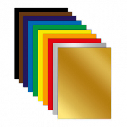 Цветная бумага А4 мелованная ВОЛШЕБНАЯ, 10л. 10цв., 200х280мм, ЮНЛАНДИЯ "ДОМИКИ", Код, 116959