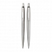 Набор PARKER "Jotter Stainless Steel CT": шариковая ручка синяя и механический карандаш, 2093256