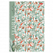 Тетрадь А4 80 л., HATBER, гребень, клетка, матовая ламинация, "Floral collection" (микс в спайке), 082972, 80Т4лВ1гр