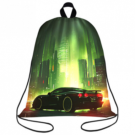 Мешок для обуви BRAUBERG KIDS, с петлей, 42х34 см, "Green city", 274642